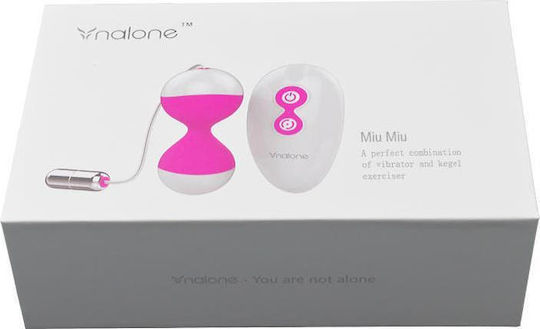Nalone Miu Miu Vibrating Egg Mini Δονητής Egg με Απομακρυσμένο Έλεγχο 11.4cm Ροζ