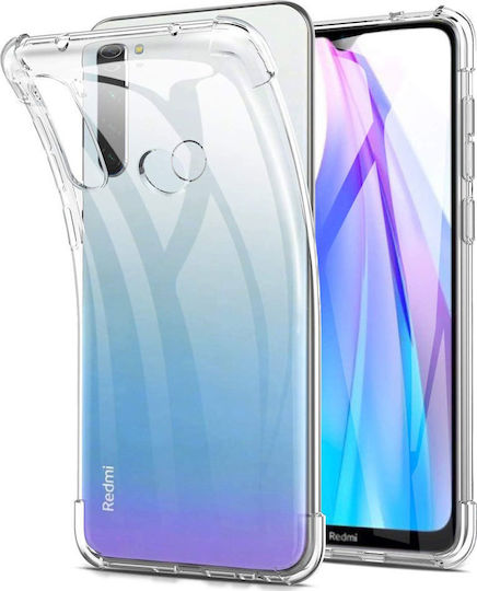 Hurtel Back Cover Σιλικόνης 0.5mm Διάφανο (Redmi Note 8T)