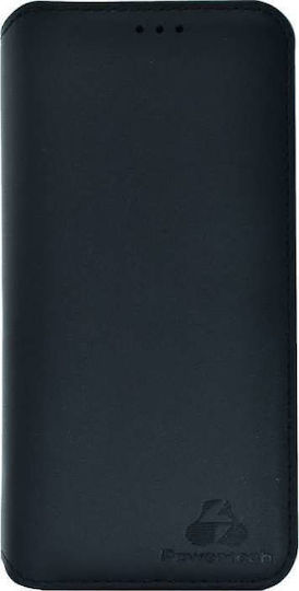 Powertech Book Δερματίνης Μαύρο (iPhone XS Max)