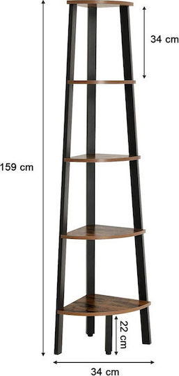 Eckbibliothek Leobert Vasagle 34x34x159cm