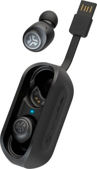 Jlab Go Air In-ear Bluetooth Handsfree Căști cu Carcasă de Încărcare Negru