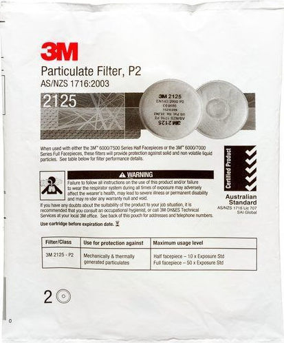3M 2125 Mask Filter 2pcs