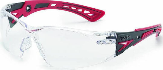 Bolle Rush Clear Γυαλιά Εργασίας για Προστασία με Διάφανους Φακούς