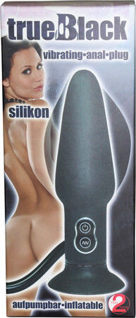 You2Toys Anal Plug with Vibration Black 10cm