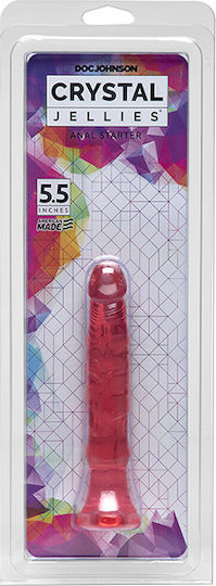 Doc Johnson Crystal Jellies Anal Starter Анално дилдо Розов 15.2см