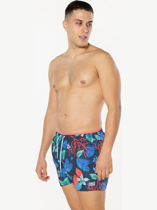 Dubar Men's Swimwear Shorts Indigo Floral
