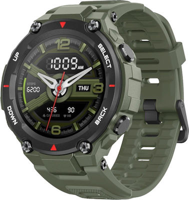 Amazfit T-Rex Waterproof Smartwatch with Heart Rate Monitor (Army Green)