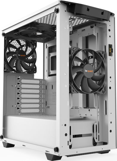 Be Quiet Pure Base 500DX Gaming Midi Tower Computer Case with Side Window and RGB Lighting White