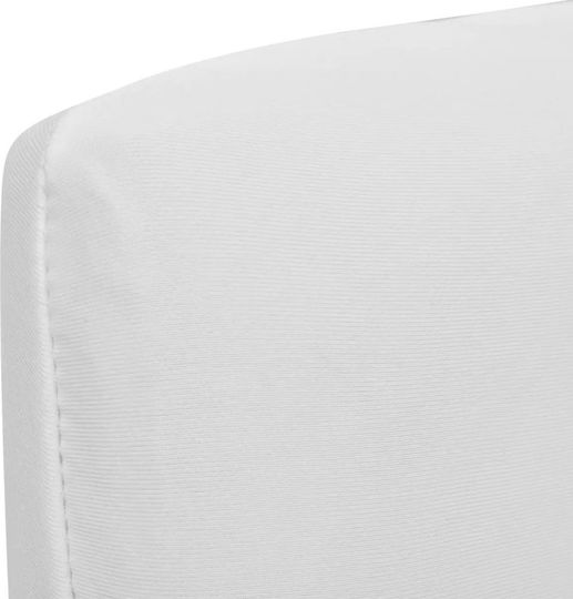 vidaXL Elastic Cover for Chair White 4pcs 131418