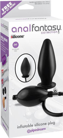 Pipedream Inflatable Πρωκτική Σφήνα Φουσκωτή Σιλικόνης Μαύρη 12cm