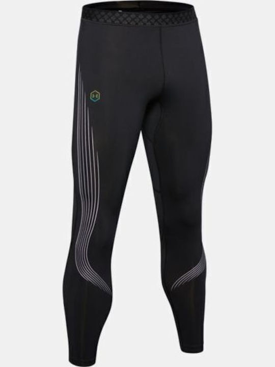 Under Armour Rush Run Stamina Men's Sports Long Leggings Black
