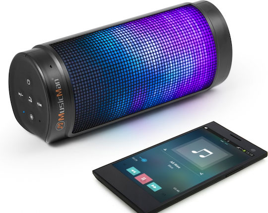 Technaxx MusicMan LED Light Soundstation BT-X26 Bluetooth високоговорител 8W с живот на батерията до 3 часа Черно