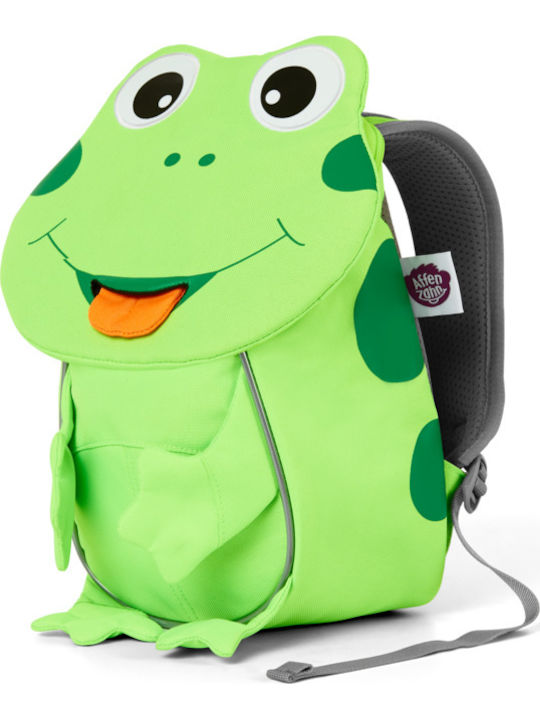 Affenzahn Neon Frog Mini School Bag Backpack Kindergarten in Green color