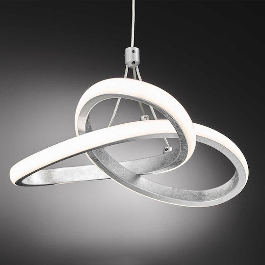 Wofi Eliot Hängelampe Silber 82cm.