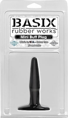 Pipedream Basix Mini Butt Plug Black 11.5cm