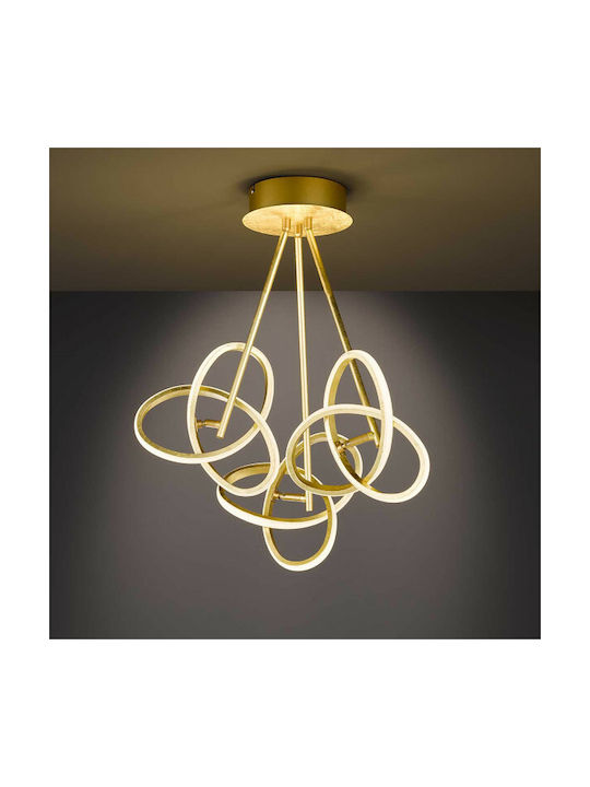 Wofi Eliot Pendant Light LED Gold