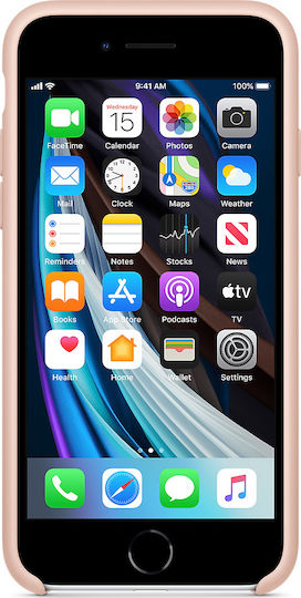Apple Silicone Case Back Cover Σιλικόνης Ροζ (iPhone SE 2022/2020)