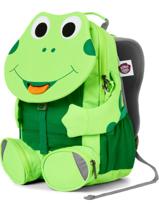 Affenzahn Frog Neon School Bag Backpack Kindergarten in Green color 8lt