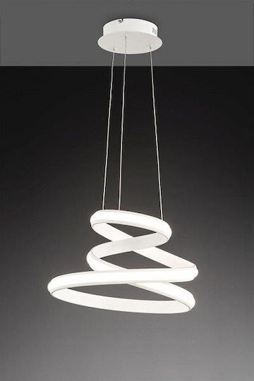 Wofi Tess Pendant Light White 41cm