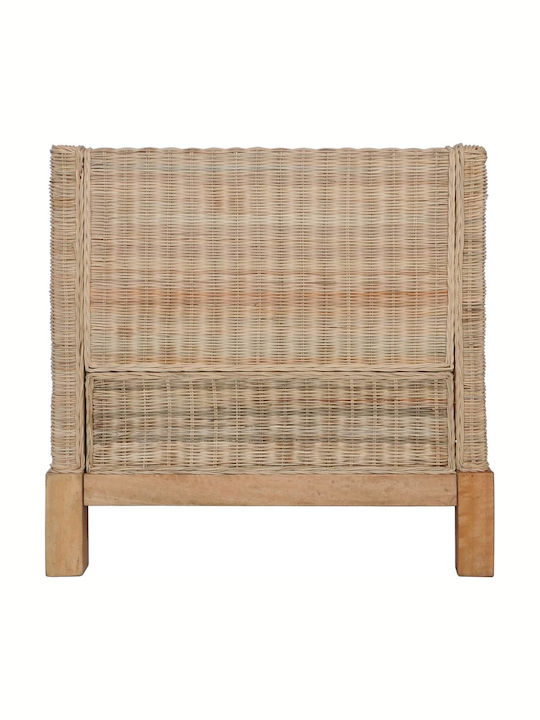 Outdoor Armchair Rattan Beige with Cushion 1pcs 72x78x74cm.