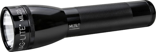 Maglite Flashlight LED IPX4 with Maximum Brightness 192lm ML25LT-J201G 2xC Kit Black