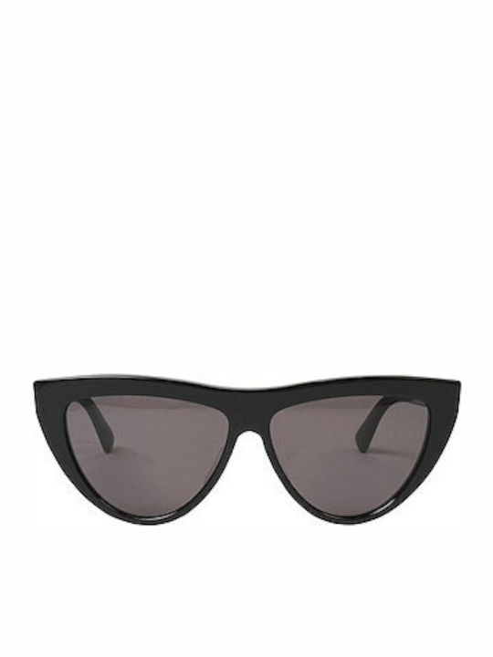 Bottega Veneta Women's Sunglasses with Black Plastic Frame and Black Lens BV1018S 001