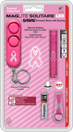 Maglite Φακός Μπρελόκ LED IPX4 με Μέγιστη Φωτεινότητα 47lm Solitaire SJ3AUD6 NBCF & Sabre Kit