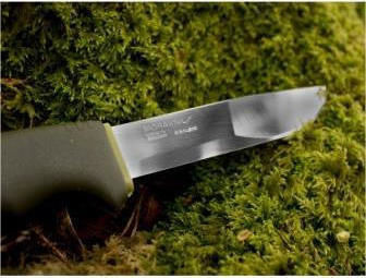 Morakniv Bushcraft Forest Μαχαίρι Χακί σε Θήκη