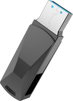 Hoco UD5 Wisdom 64GB USB 3.0 Stick Γκρι