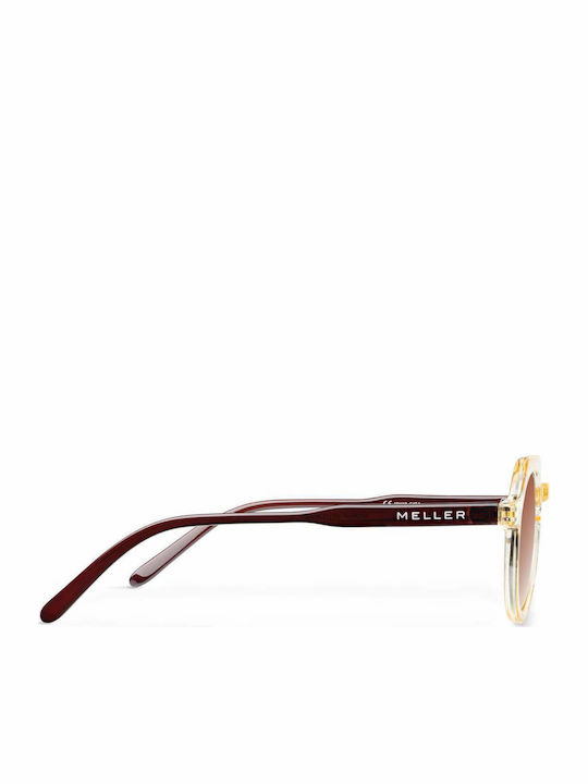 Meller Hasan Women's Sunglasses with Yellow Plastic Frame and Brown Polarized Lens HA-JELLTEJASAND
