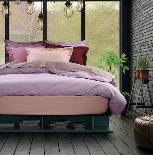 Das Home Bettlaken Super-Doppel 230x260cm. Best 1009 Flieder