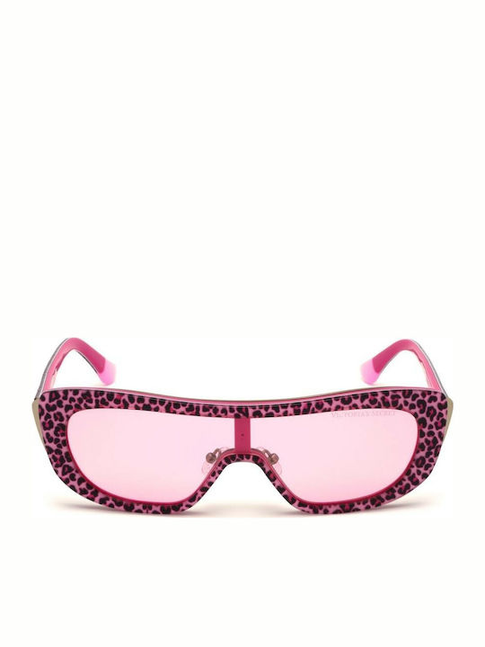 Victoria's Secret Women's Sunglasses with Pink Plastic Frame and Pink Lens VS0011 77T