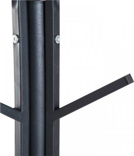 HomCom Cuiere de podea Metal Negru 45x45x180cm