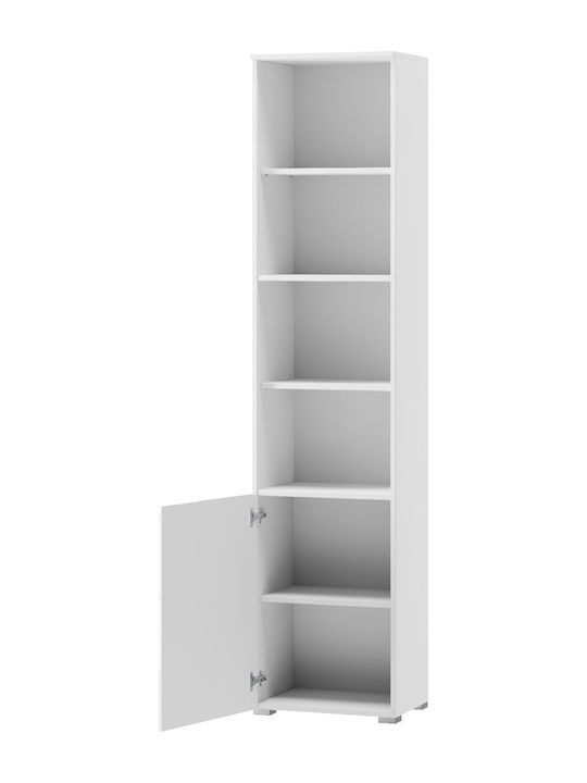 Bibliotecă Aurora Albă 50x35x216 cm