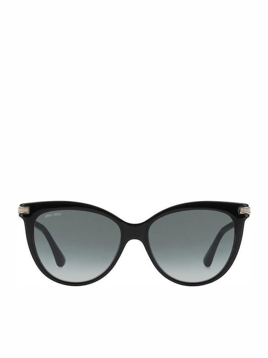 Jimmy Choo Women's Sunglasses with Black Acetate Frame and Black Lenses Axelle/G/S 807/9O