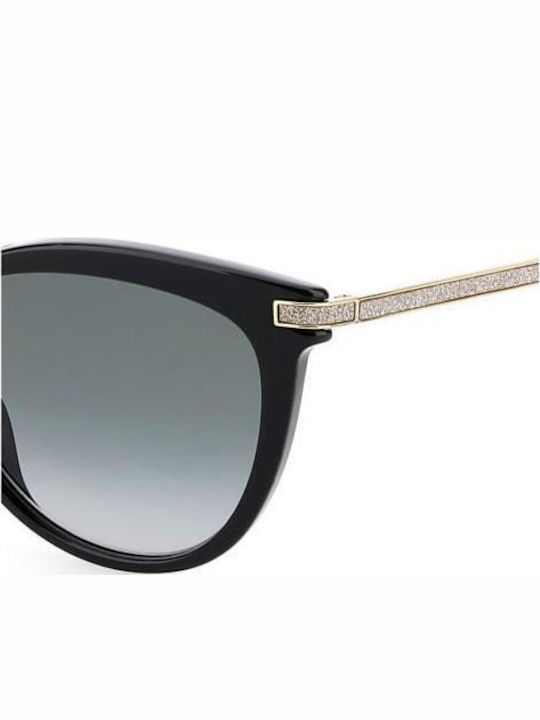 Jimmy Choo Women's Sunglasses with Black Horn-Rimmed Frame and Black Gradient Lenses Axelle G S 807 9O