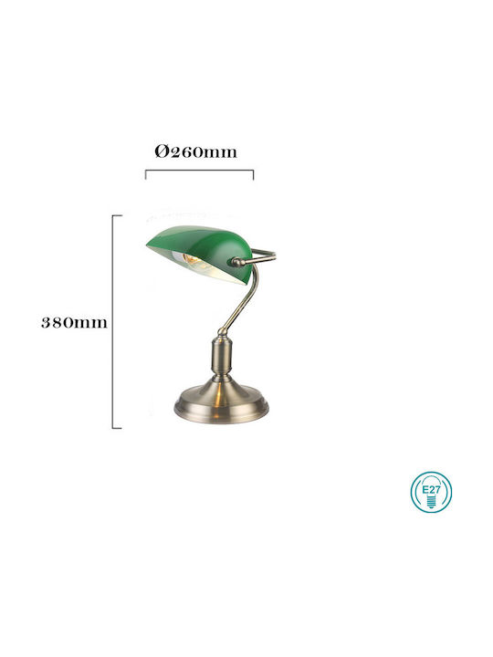 Sollo Nomos TL1 Office Lamp for Socket E27 in Bronze Color