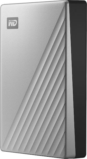 Western Digital My Passport Ultra USB-C / USB 3.1 External 2.5" HDD 5TB Silver