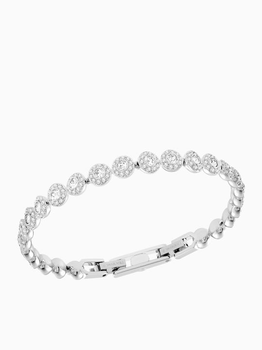 Swarovski Angelic Medium Γυναικείο Βραχιόλι Ροζέτα από Ανοξείδωτο Ατσάλι 17cm