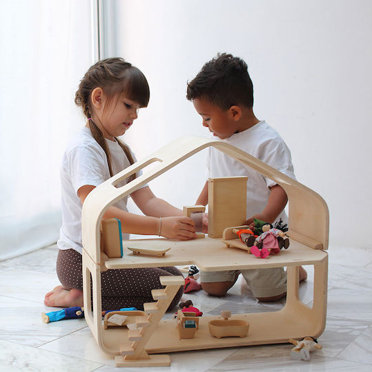 Plan Toys Căsuță de păpuși din lemn