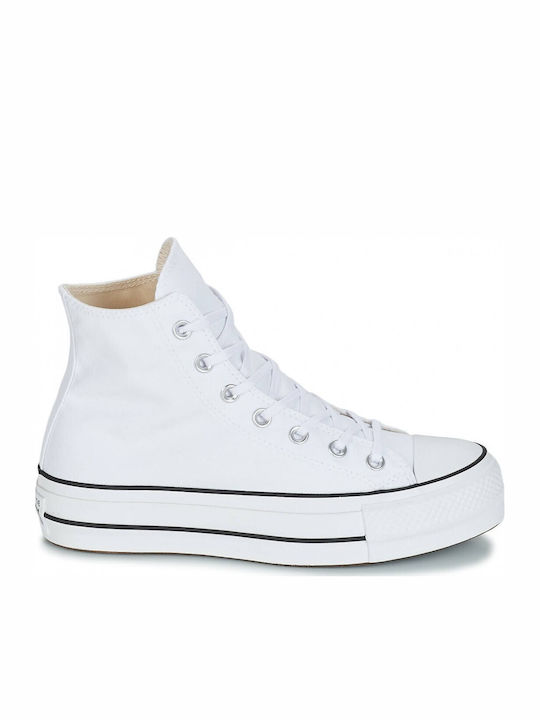 Chuck Taylor All Star Lift High Top Flatforms Boots White / Black