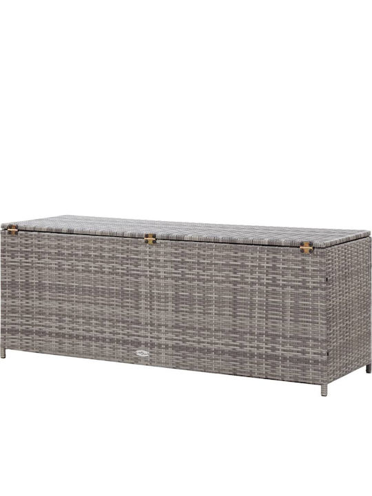 vidaXL Outdoor Storage Box 160lt Gray L150xW50xH60cm