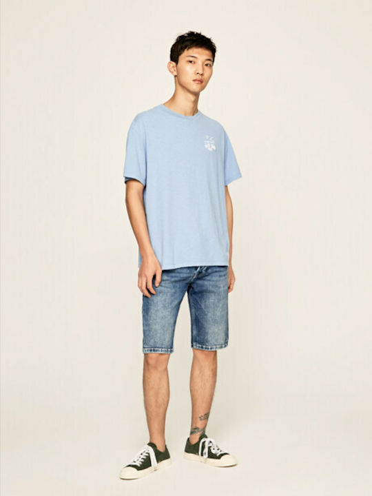 Pepe Jeans Hatch Men's Shorts Jeans Blue