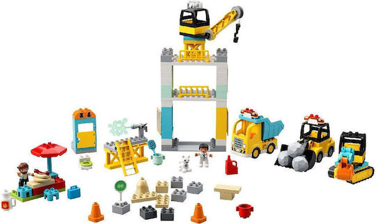 LEGO Duplo Кула Кран и Конструкция за 2+ Години 105 Бройки