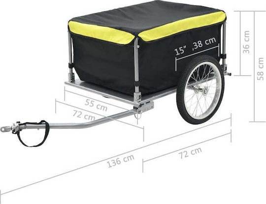vidaXL Bicycle Trailer