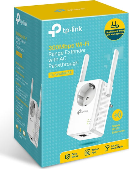 TP-LINK TL-WA860RE v6 WiFi Extender Single Band (2.4GHz) 300Mbps