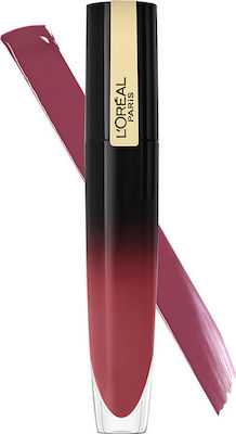 L'Oreal Paris Gloss Rouge Brilliant De lungă durată Lichid Ruj Sheer 302 Fiți remarcabili 6.40ml