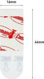 3M Command Selbstklebend Wiederverwendbares Klebeband Weiß 47mm 12Stück
