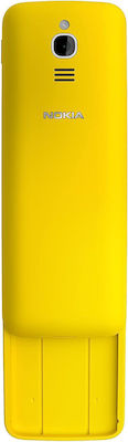 Nokia 8110 4G Dual SIM (500MB/4GB) Κινητό με Κουμπιά Κίτρινο