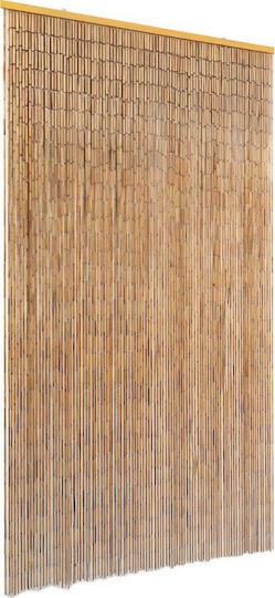 vidaXL 100 x 200 cm Bamboo Bamboo Door Curtain Brown 100x200cm 43722